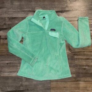 Patagonia Mint Green Fleece Pullover